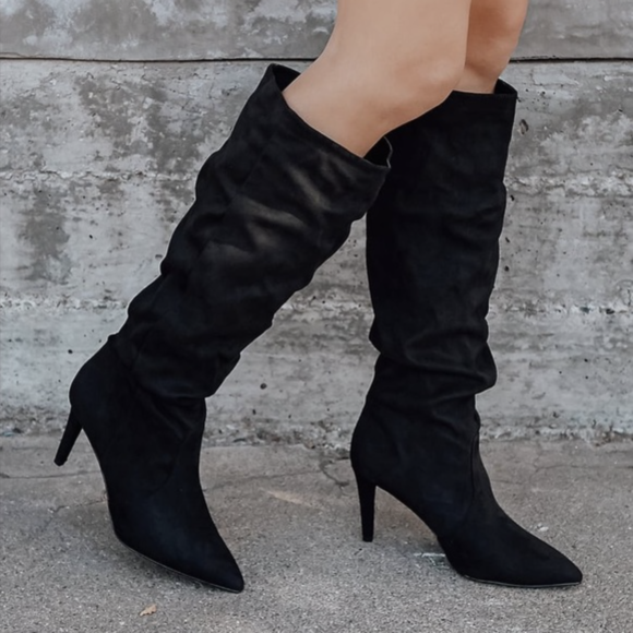 Slouchy Knee High Boots